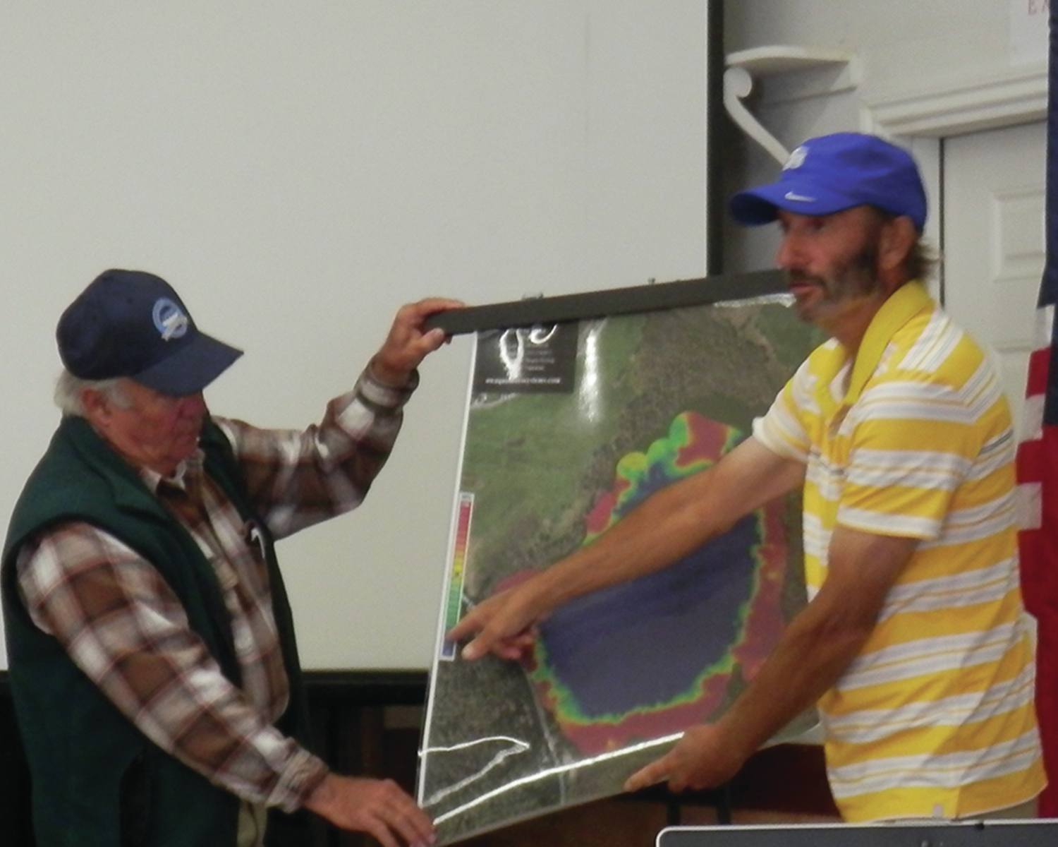 North Coast News: Doug Dorling, right, of Northwest Aquatic Ecosystems gives a presentation on the health and treatment of the Ocean Shores system of Fresh Waterways.