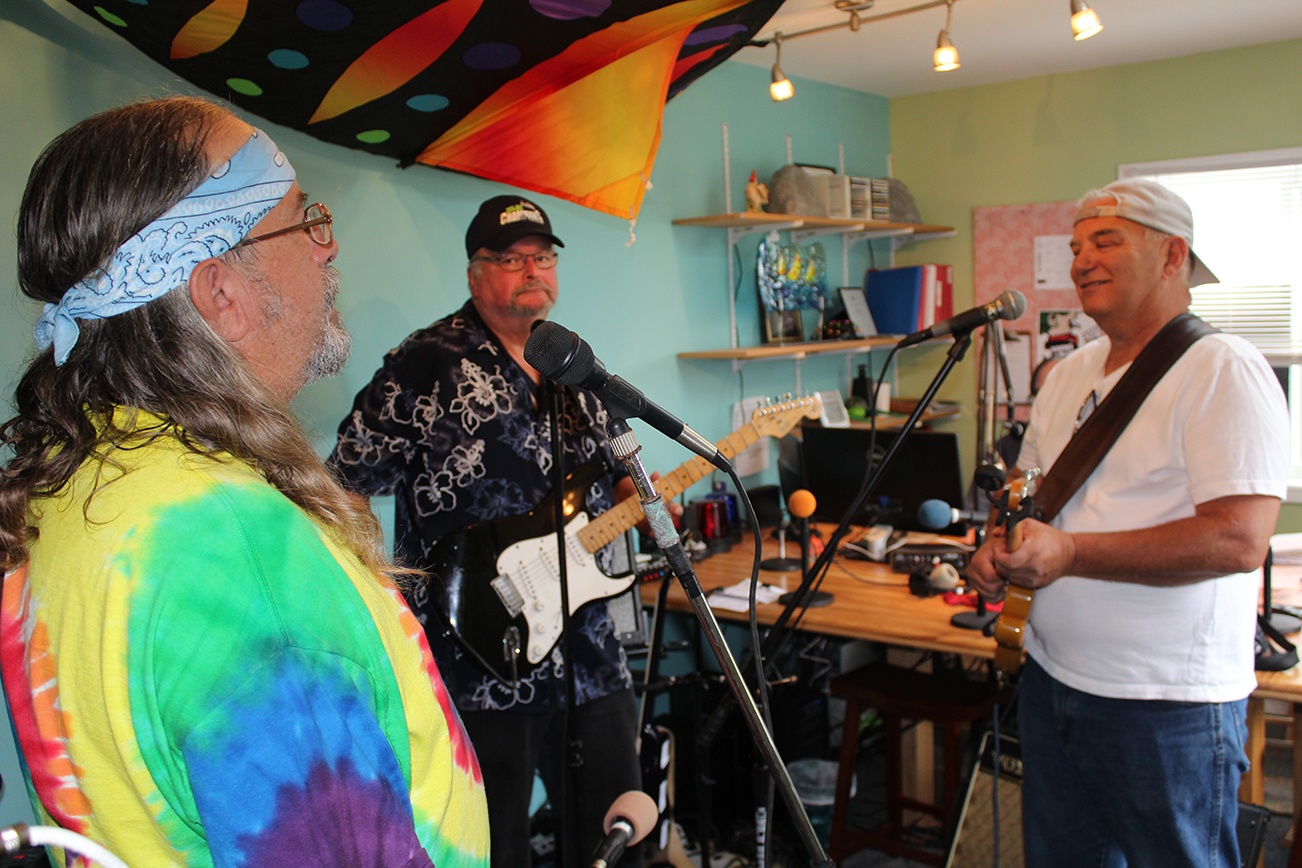 North Coast News: The New Blues Remedy band jam in the new KOSW studio for the public open house Oct. 1.