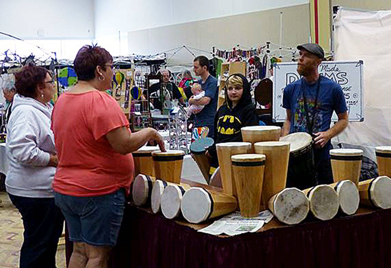 North Coast News: A popular item from past Arts & Crafts festival have been these hand-made drums from Johannes.