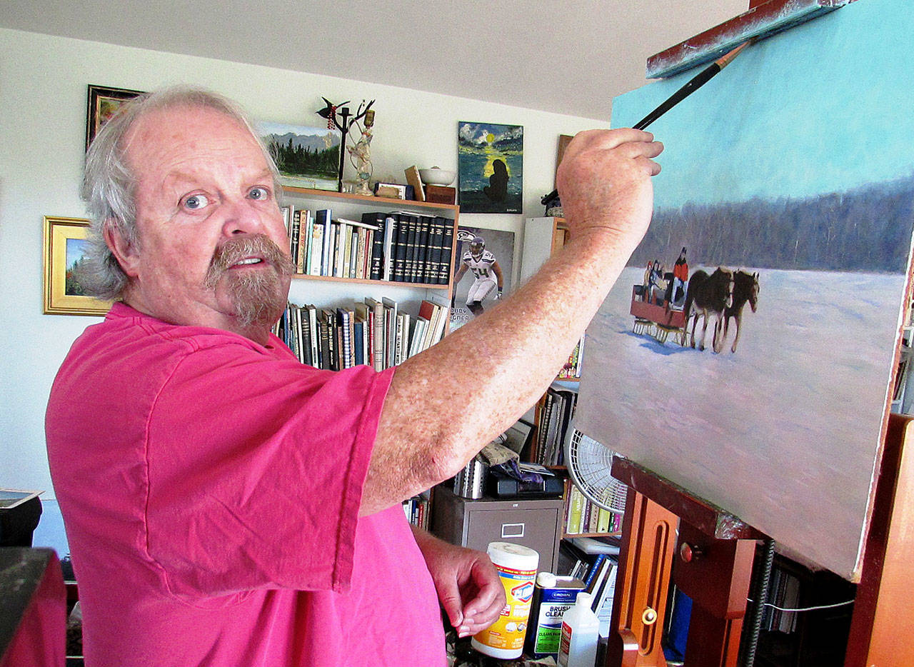 Ocean Shores artisit Walden paints a colorful career