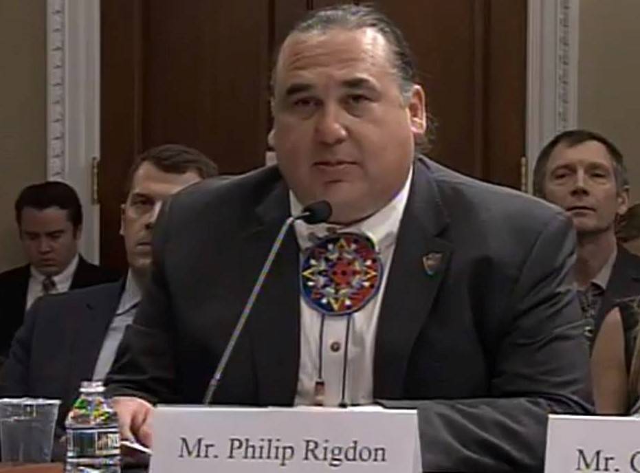 Intertribal Timber Council photo: Phil Rigdon, ITC President, testified about the organization’s goals before Congress last September.