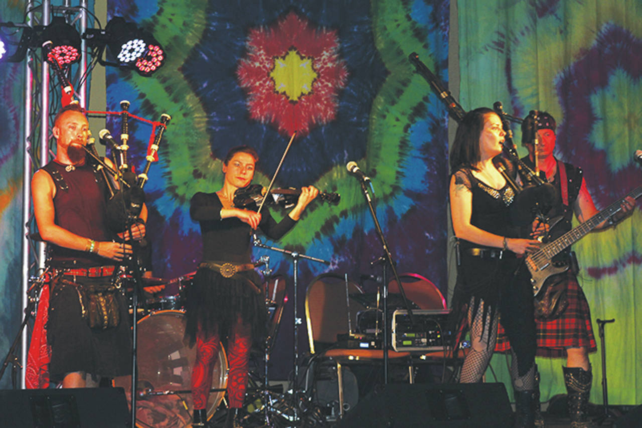 North Coast News: Celtica Pipes Rock from Austria rocks the main stage at the Ocean Shores Convention Center during the annual Irish Music Festival hosted by Galway Bay Irish Pup in October.
