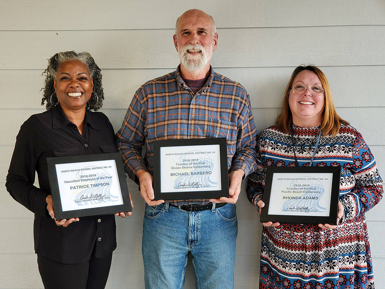 Three North Beach staff members honored by district