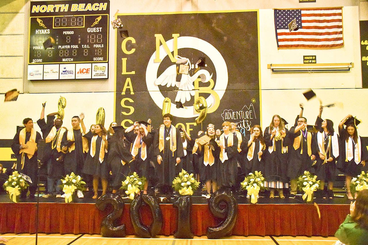 The North Beach High School Class of 2019 celebrates graduation. (Photos by Scott D. Johnston)